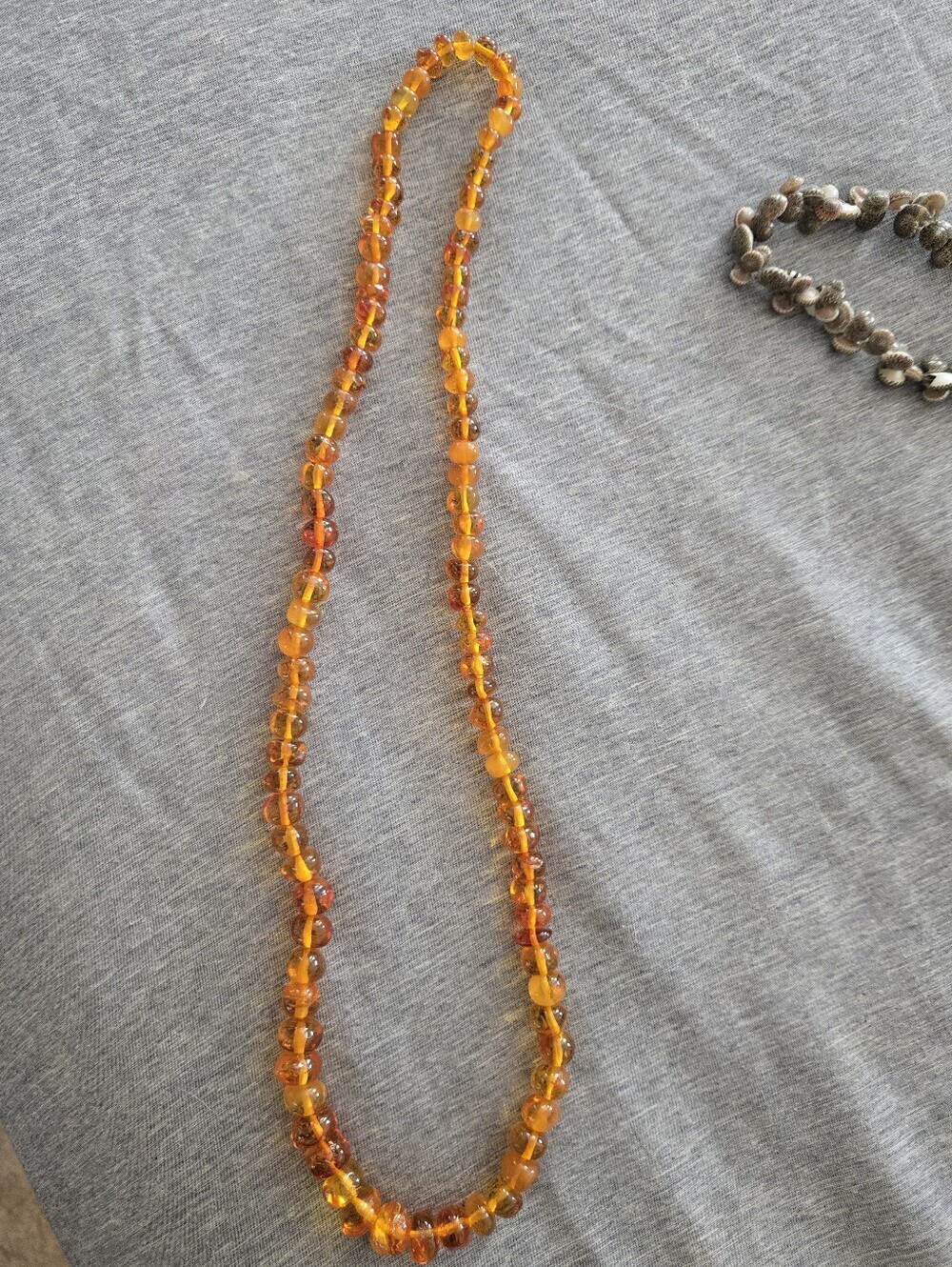 Vintage Genuine Baltic Amber Necklace | 54g | Graduated Honey Cognac Amber Beads
